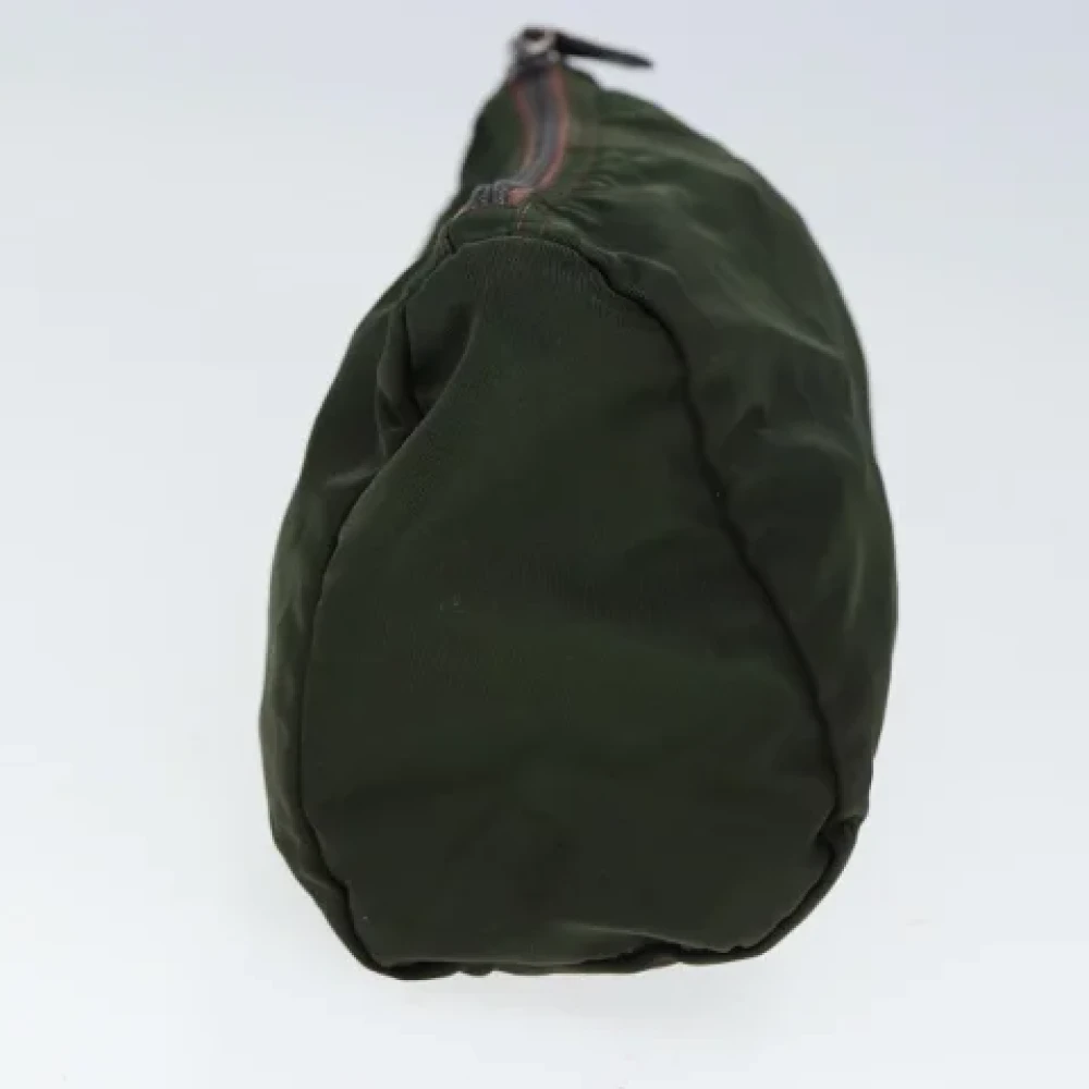 Prada Vintage Pre-owned Fabric clutches Green Dames