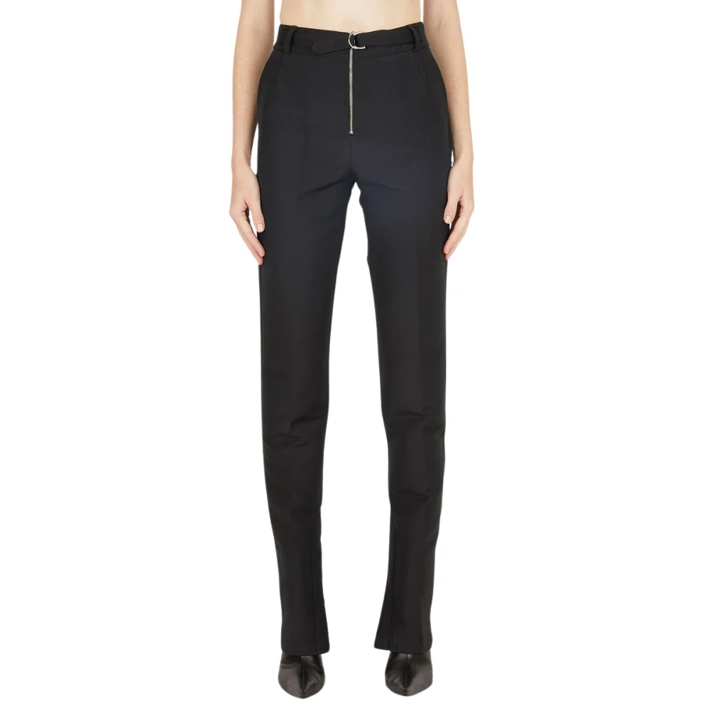 Capasa Milano Moderne Militaire Wollen Broek Black Dames
