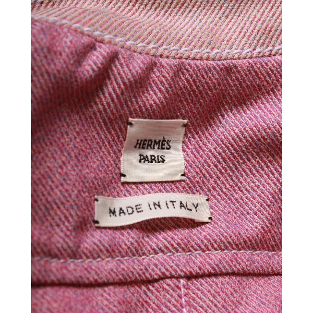 Hermès Vintage Pre-owned Cotton dresses Pink Dames