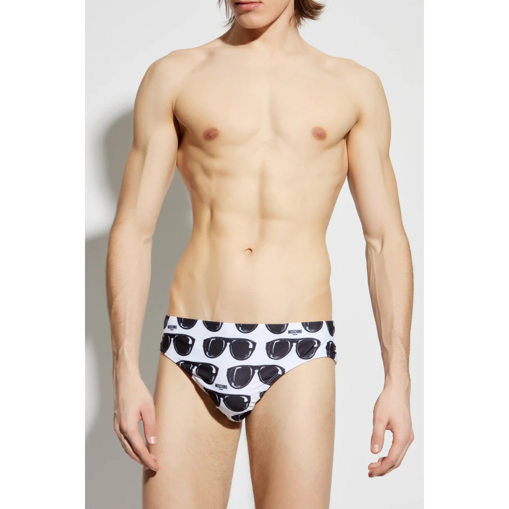 Moschino Zwembroek White Heren