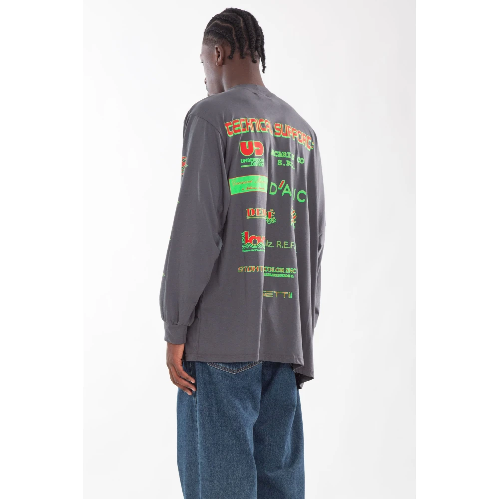 Magliano Twisted Long Sleeve Tee Gray Heren