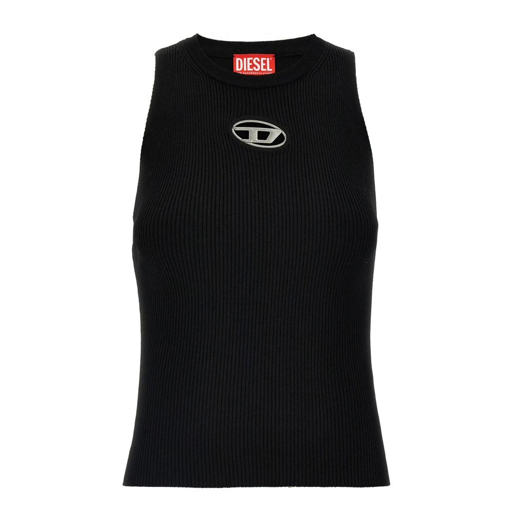 Diesel Donna Nero Top, S, New,