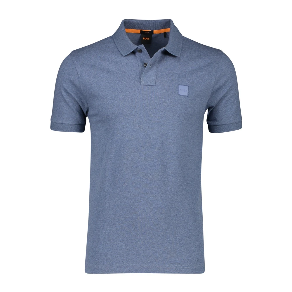 Boss Orange Poloshirt met labelpatch model 'Passenger'