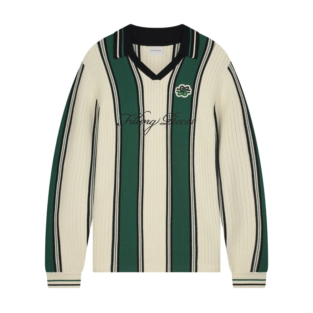 Filling Pieces Knit Football Jersey Green XS Green Unisex Multicolor Heren