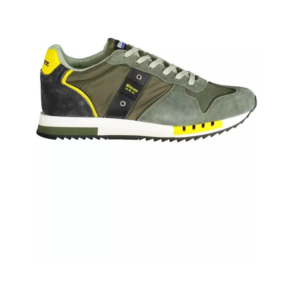 Sneaker Sportivo con Lacci Verdi e Logo Blauer Uomo Miinto