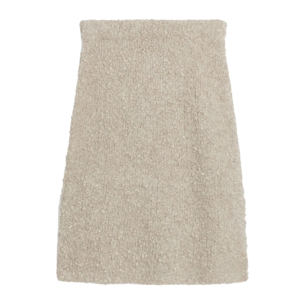 By Malene Birger Alpaca Wool-Blend Mini Skirt By Herenne Birger Beige Dames