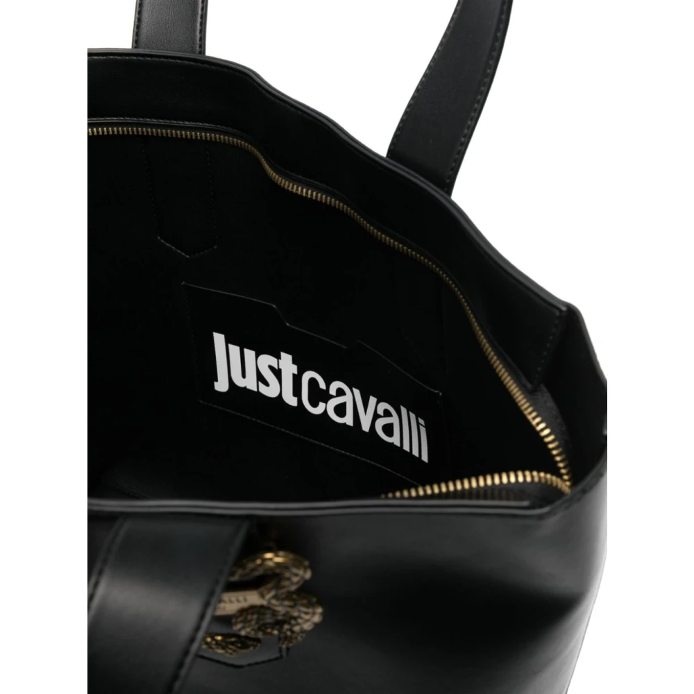 Just Cavalli Zwarte Schoudertas voor Vrouwen Black Dames
