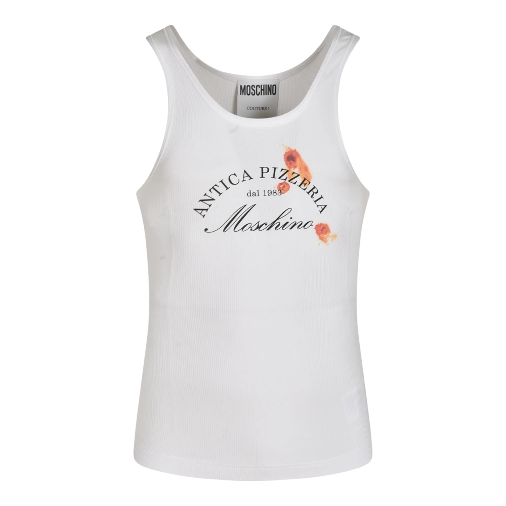 Moschino Stijlvolle T-shirts en Polos White Heren