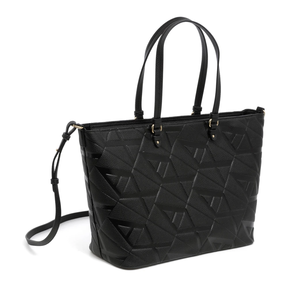 Armani Exchange Logo Tote Bag met Verstelbare Schouderband Black Dames