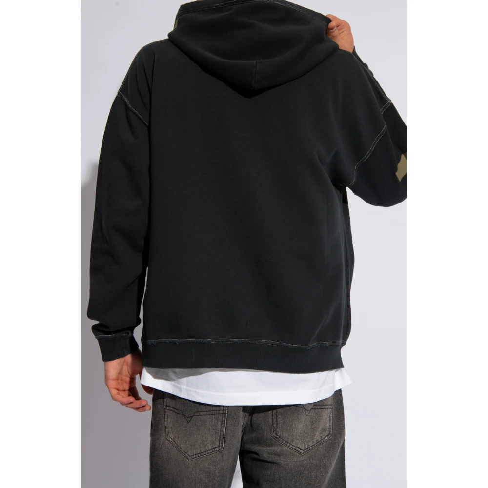 Diesel S-Boxt hoodie Gray Heren