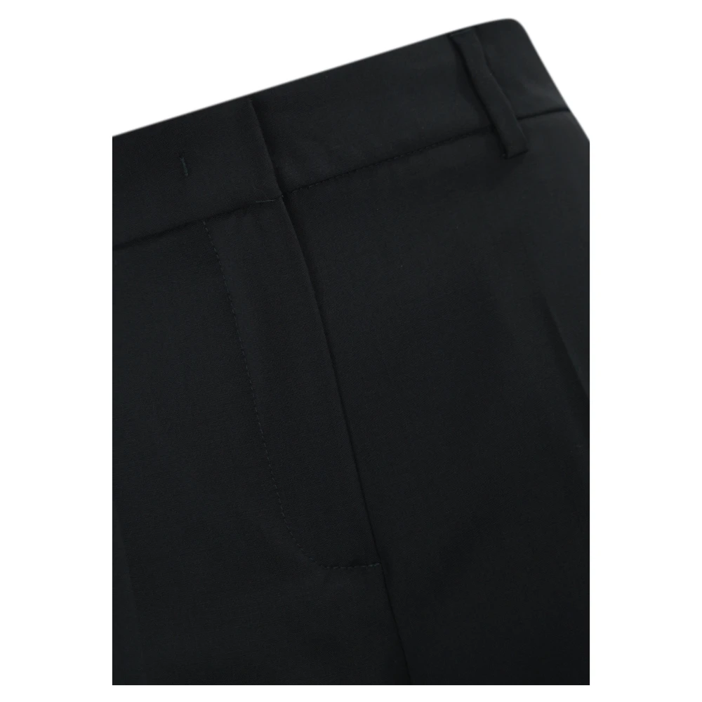 Max Mara Weekend Blauwe wollen broek met wijde pijpen Blue Dames
