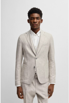 beige-slim-fit-blazer-with-micropattern