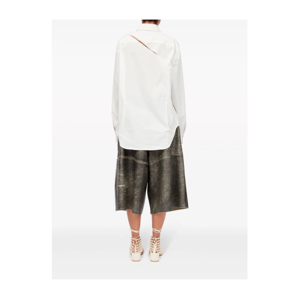 MM6 Maison Margiela Casual Katoenen Overhemd voor Mannen White Dames