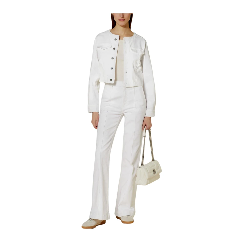 Hugo Boss Denim Jack Wit Damesmode White Dames