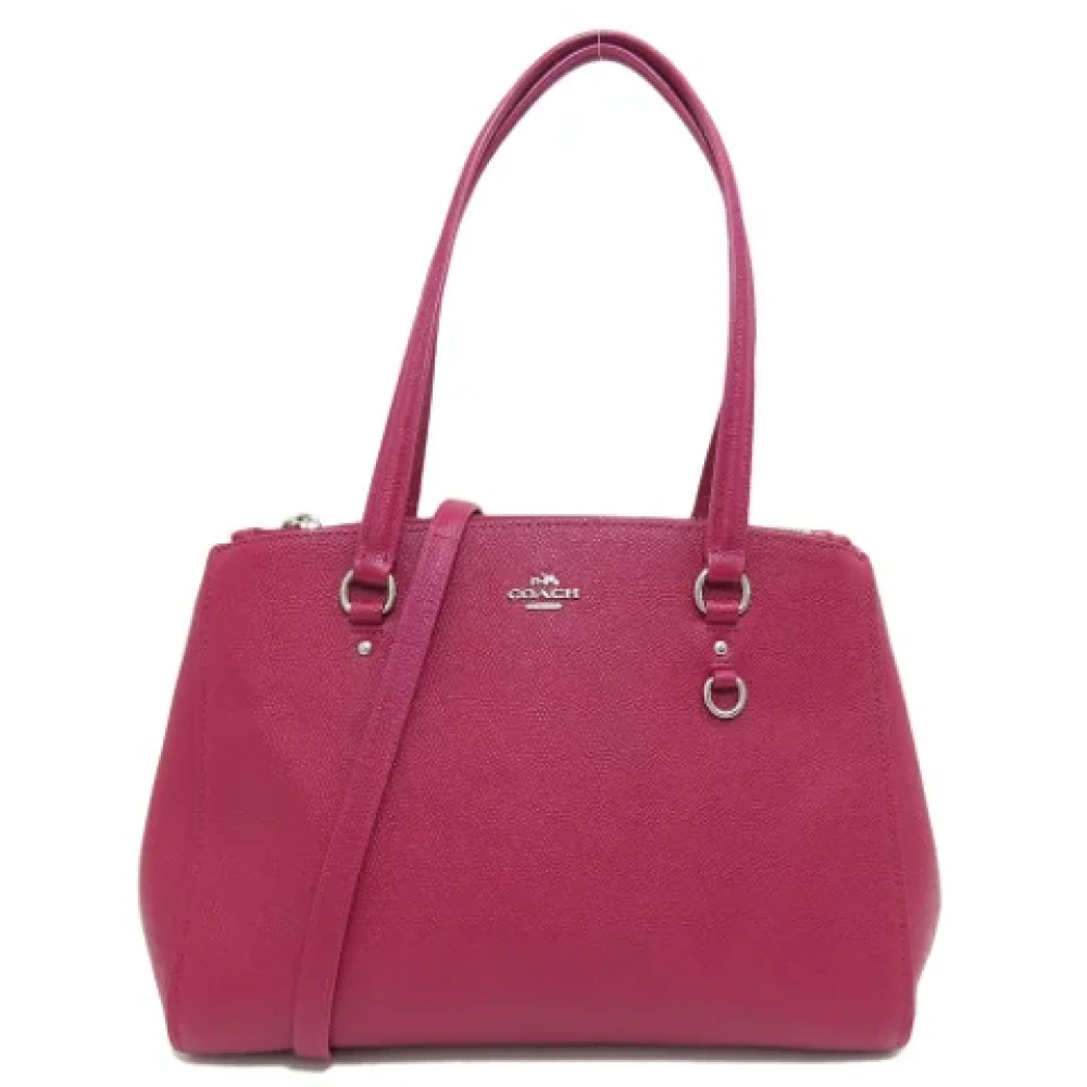 Coach Pre-owned Leather handbags Brown Dames