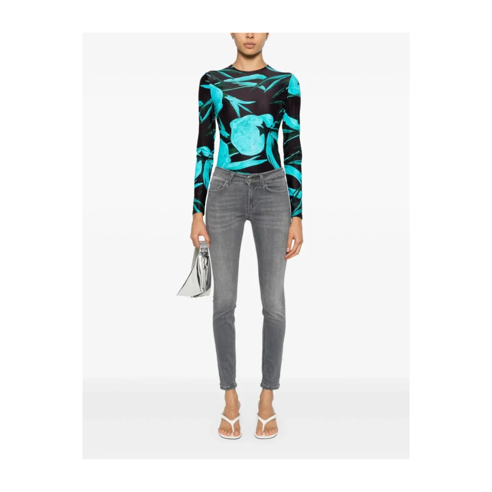 Dondup Monroe Skinny Jeans Gray Dames