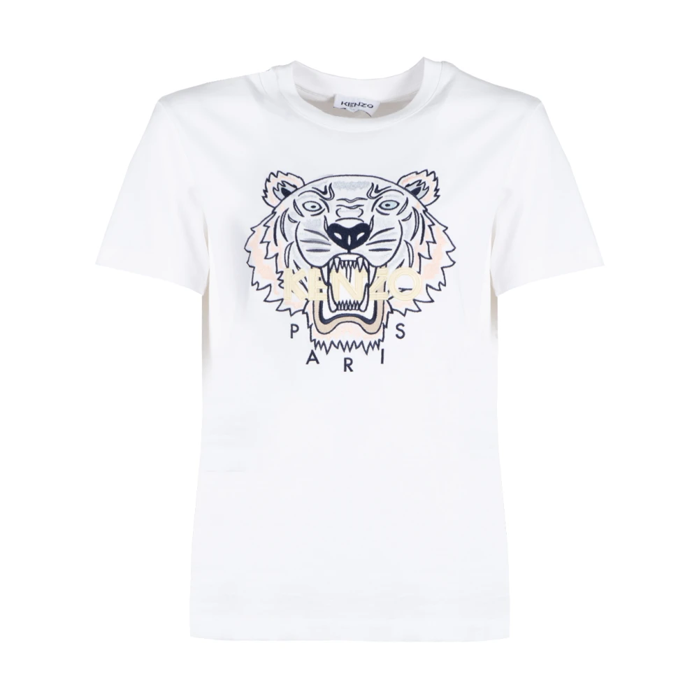 Kenzo Multicolor Tiger Loose T-Shirt White, Dam
