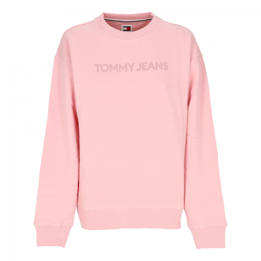 Tommy Hilfiger Relaxed Bold Crewneck Sweatshirt Ballet Pink Dames