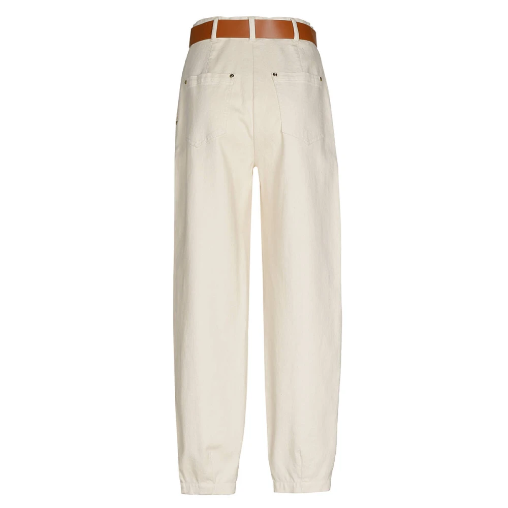 Caroline Biss Broek 1535 Stijlvolle Broek Beige Dames