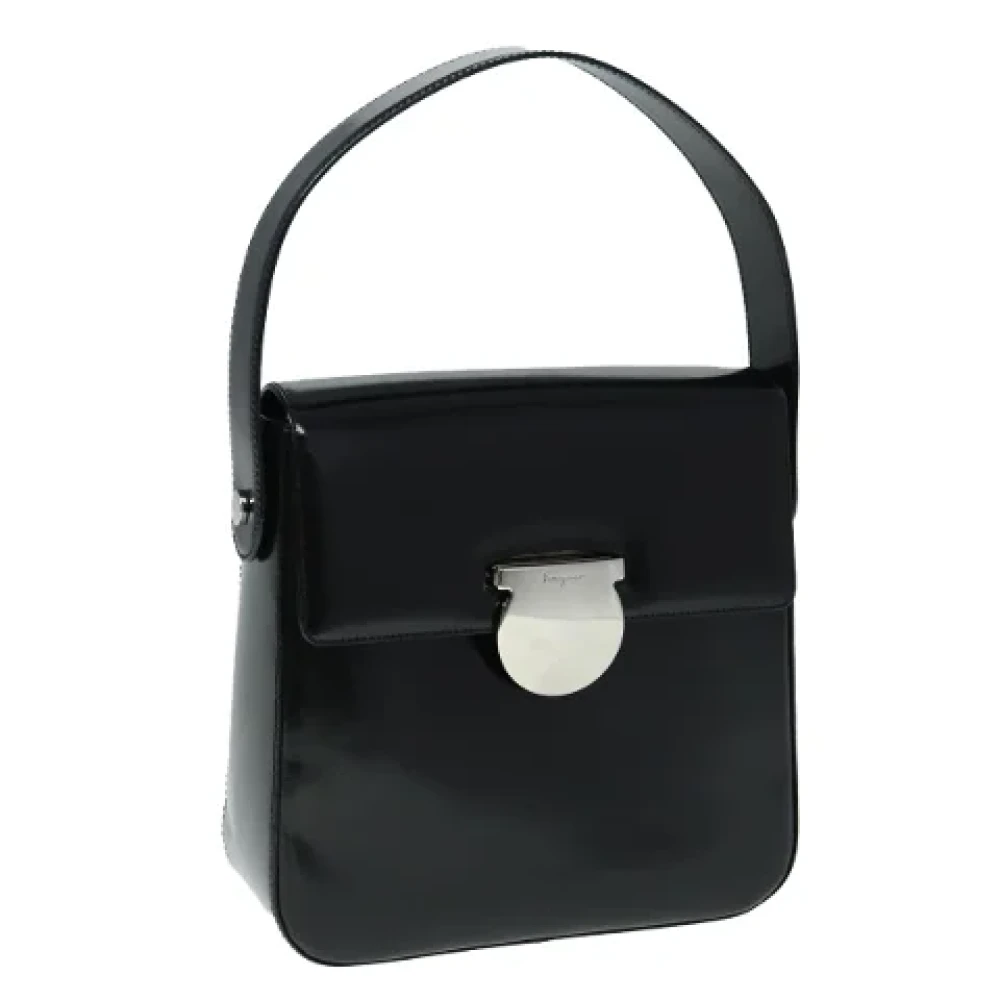 Salvatore Ferragamo Pre-owned Leather handbags Black Dames