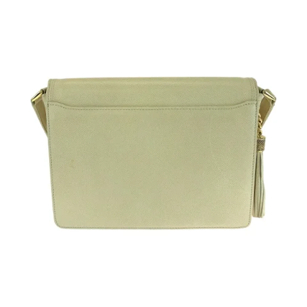 Valentino Vintage Pre-owned Leather shoulder-bags Yellow Dames