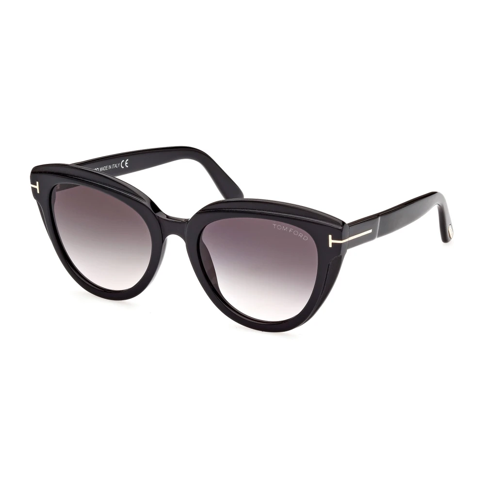 Tom Ford Höj din stil med svarta acetat solglasögon Black, Dam