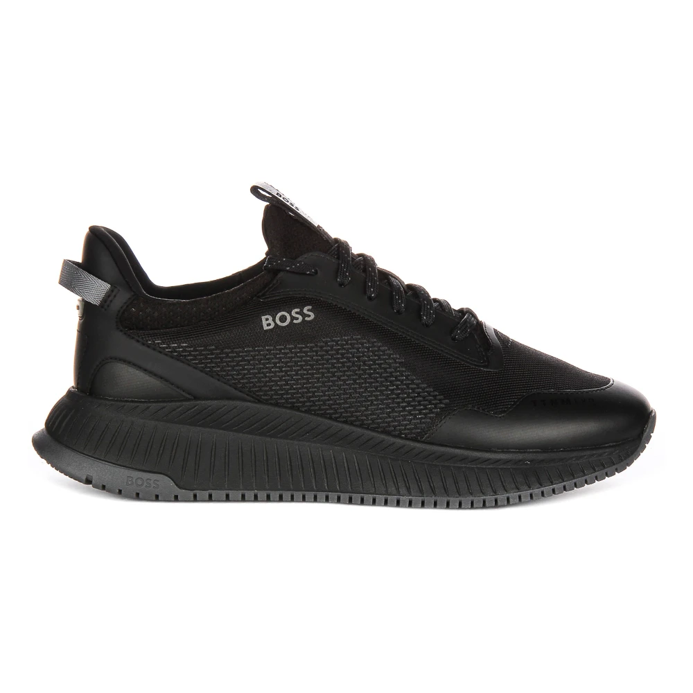 Hugo Men's Black Textile Trainers For - Sneakers - 11 Uk - Shoes