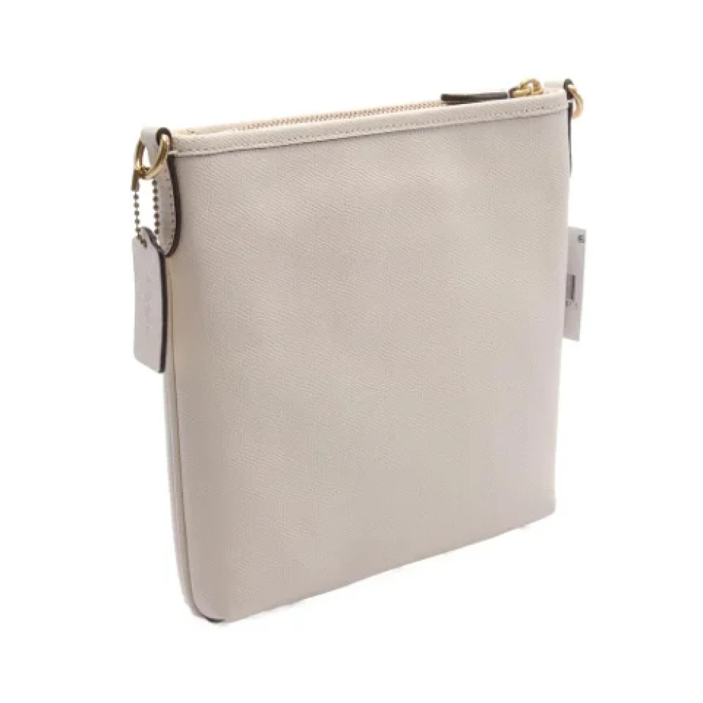 Coach Pre-owned Leather shoulder-bags Beige Dames