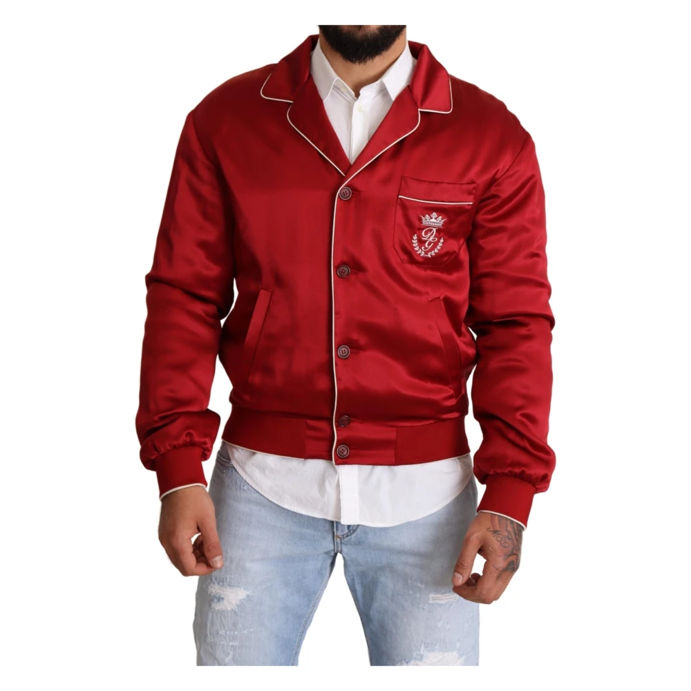 Dolce & Gabbana Herr Röd Jackor M, Bomberjacka