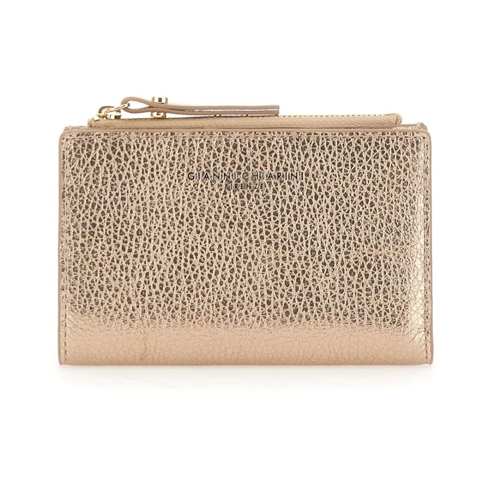 Gianni Chiarini Vrouw Geel Accessoires Dames, One Size, Leer, Dollaro Wallet