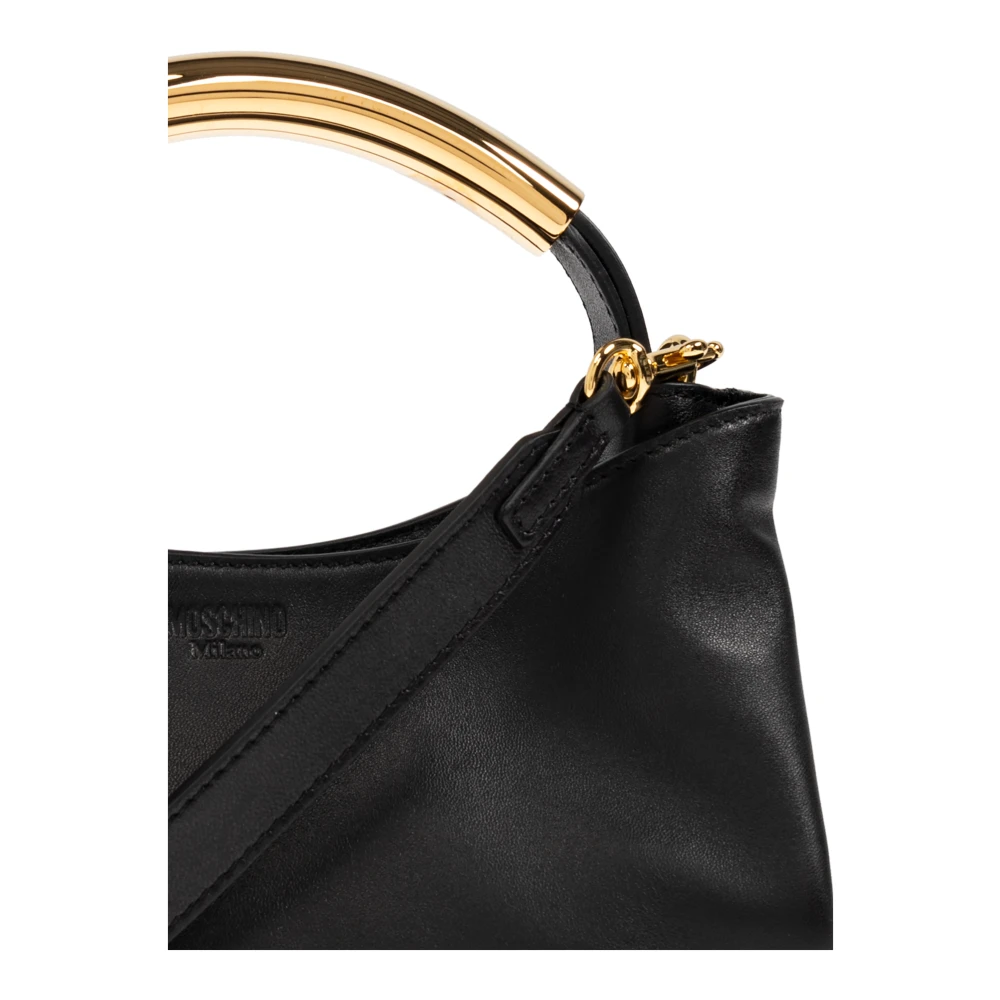 Moschino Leren handtas Black Dames