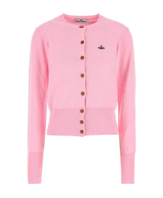 gilet-rose-en-melange-de-coton