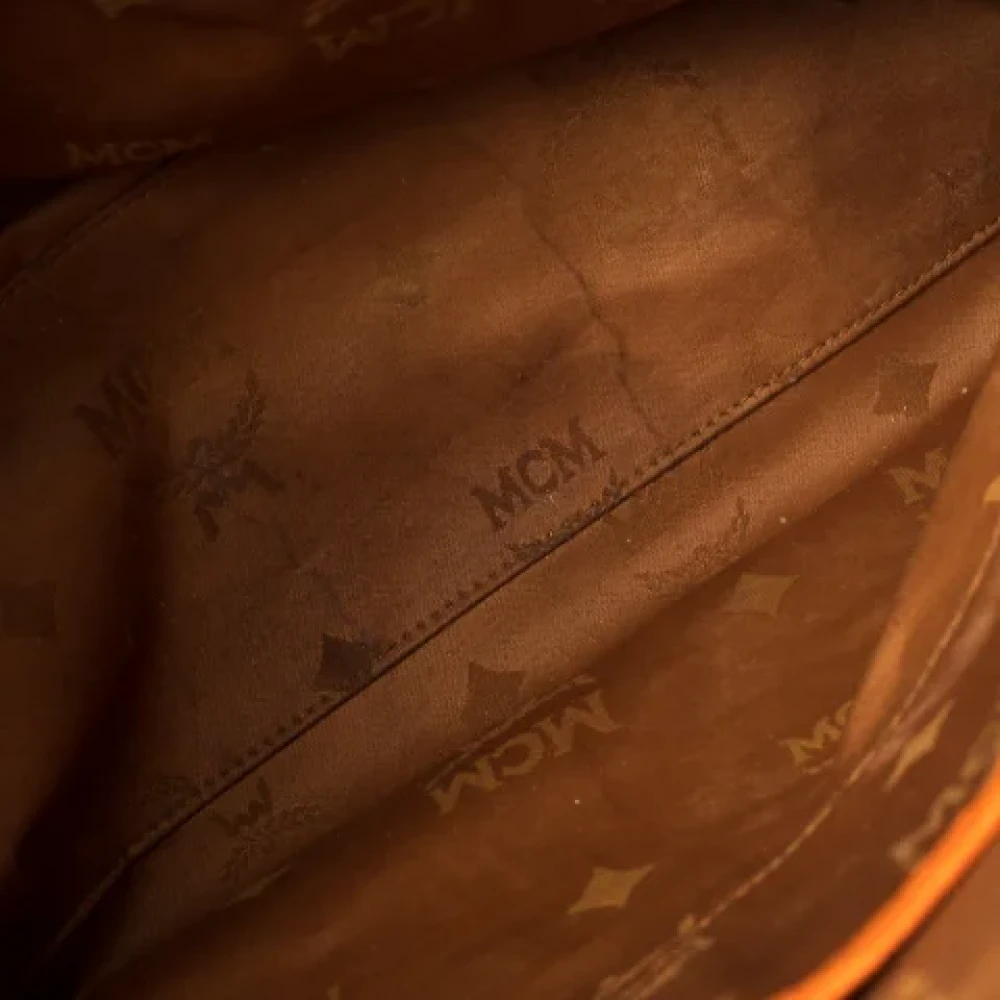 MCM Pre-owned Leather totes Orange Dames