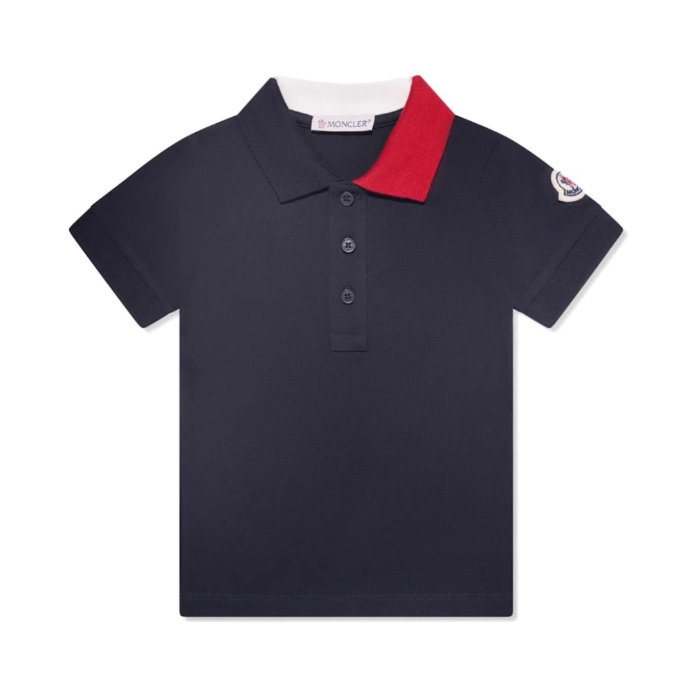 Moncler Barn Polo Skjorta SS Black, Unisex