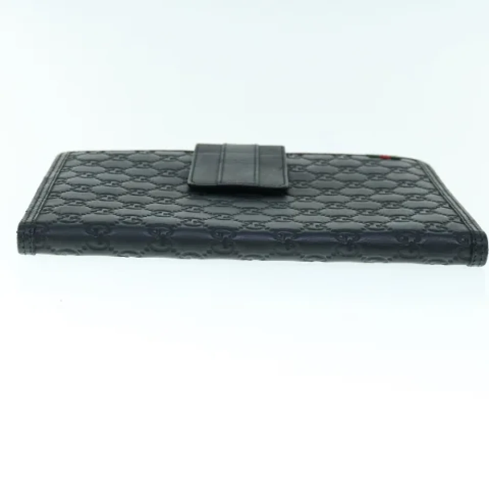 Gucci Vintage Pre-owned Canvas wallets Black Dames