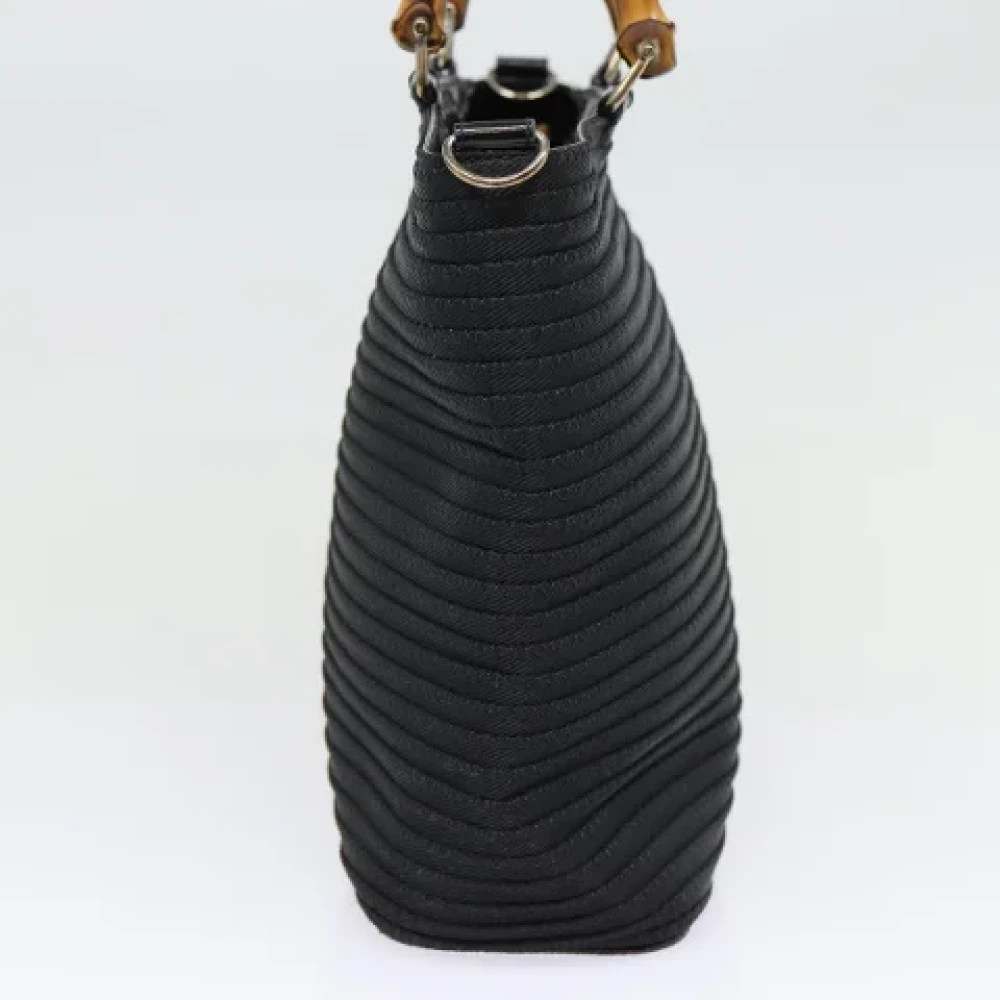 Gucci Vintage Pre-owned Nylon handbags Black Dames