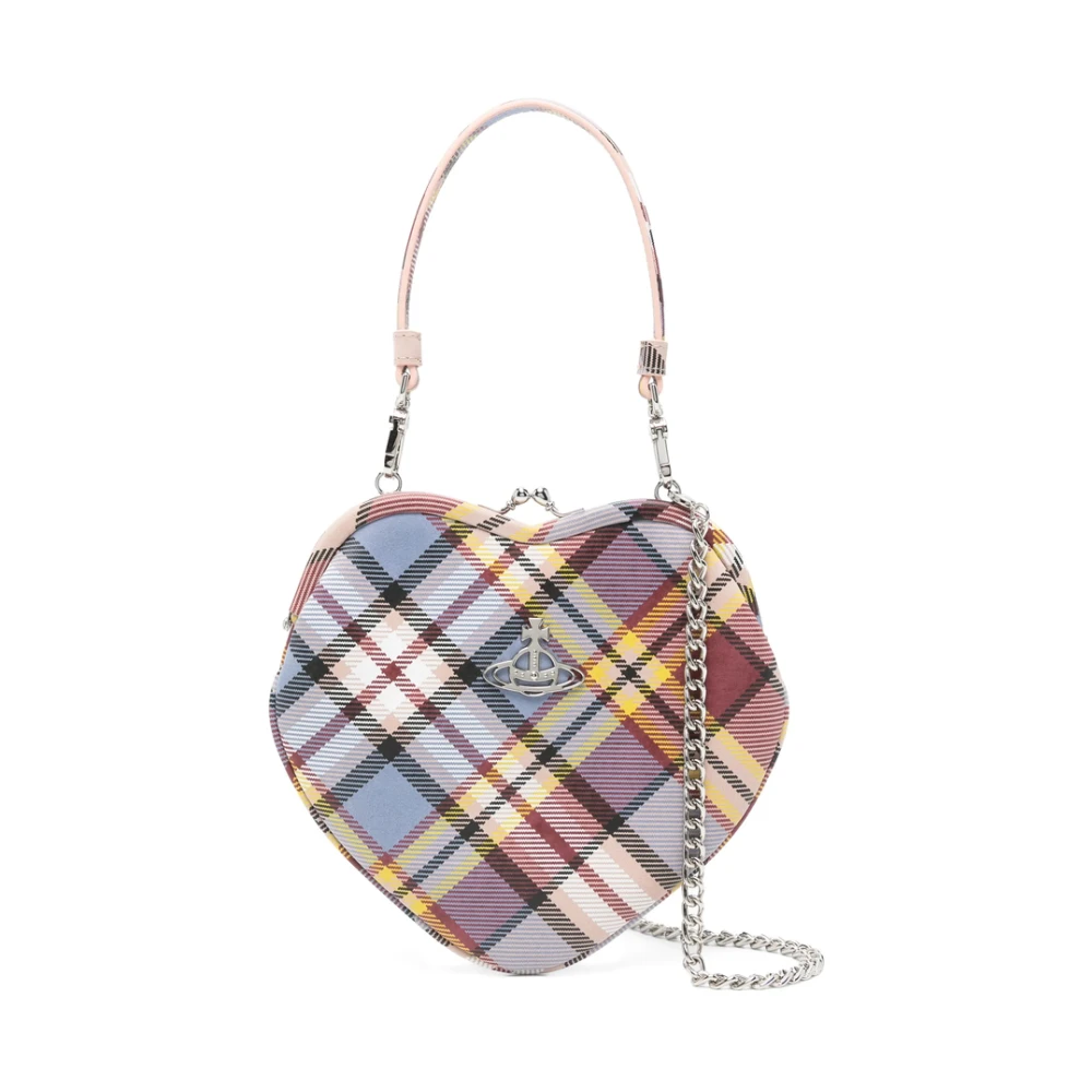 Vivienne Westwood Beige Kiss-Lock Schoudertas Multicolor Dames
