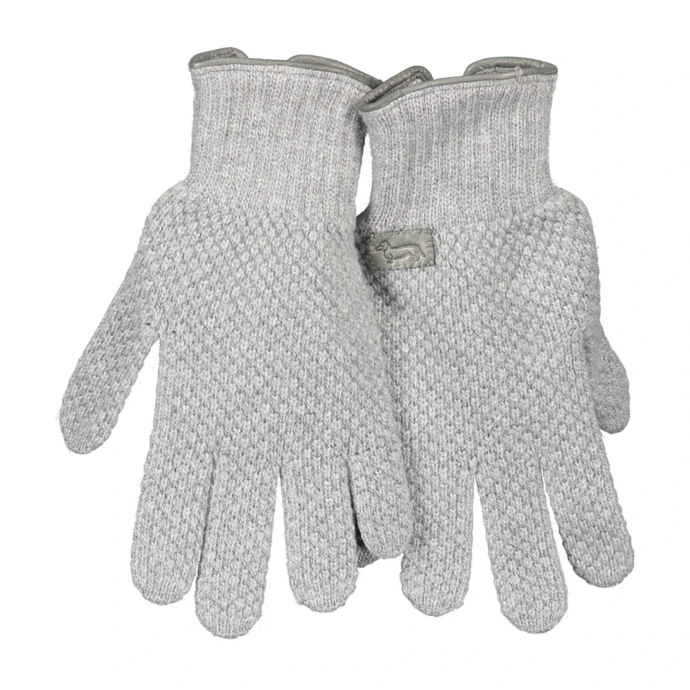 Harmont & Blaine , Gloves, Unisex, Gray, M, Mens Gray Logo Gloves