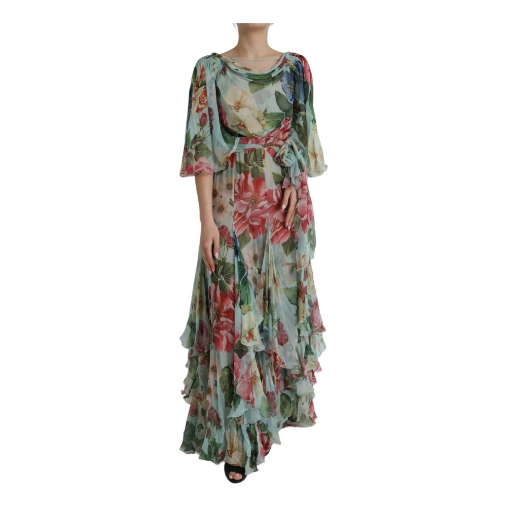 Dolce & Gabbana Women's Floral Print Silk Maxi Dress