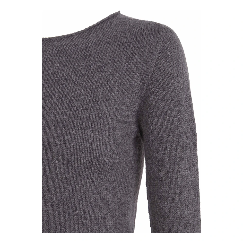 Cortana Winter grijs melange wol en kasjmier trui Gray Dames