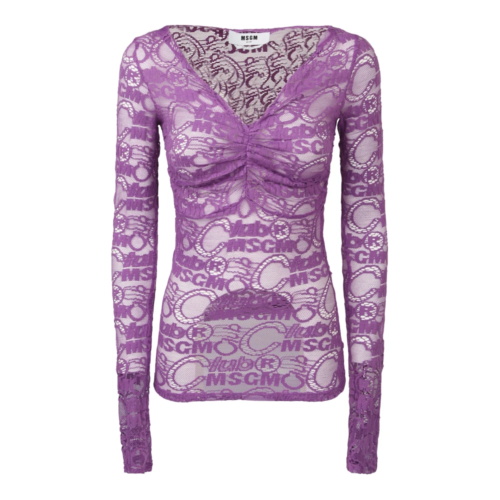 Knitwear > V-neck Knitwear - - Msgm - Modalova