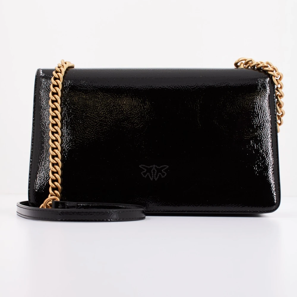 pinko Klassieke Love Crossbody Tas Black Dames