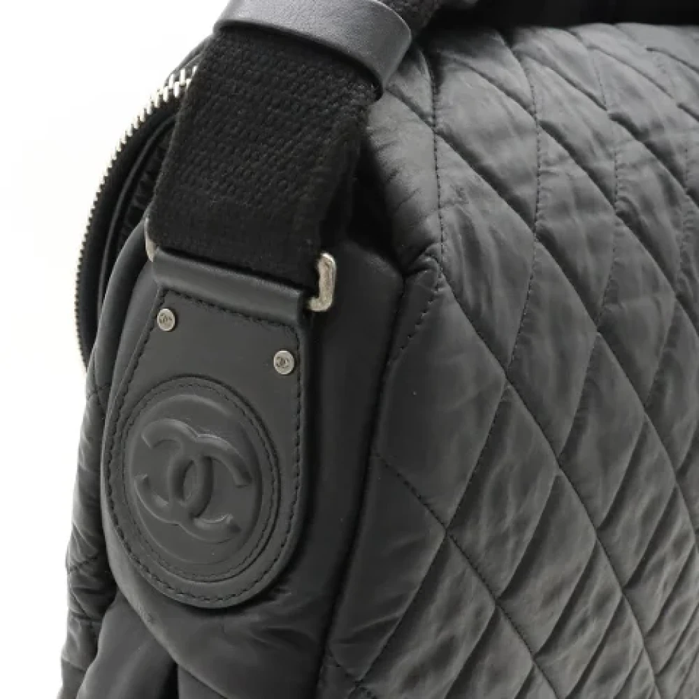 Chanel Vintage Pre-owned Canvas crossbody-bags Black Dames