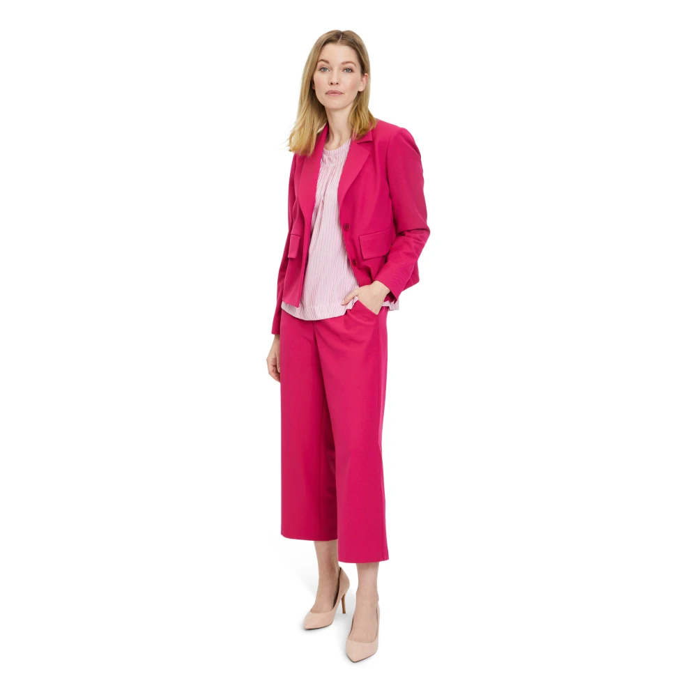 Betty & Co Klassieke rechte broek Pink Dames