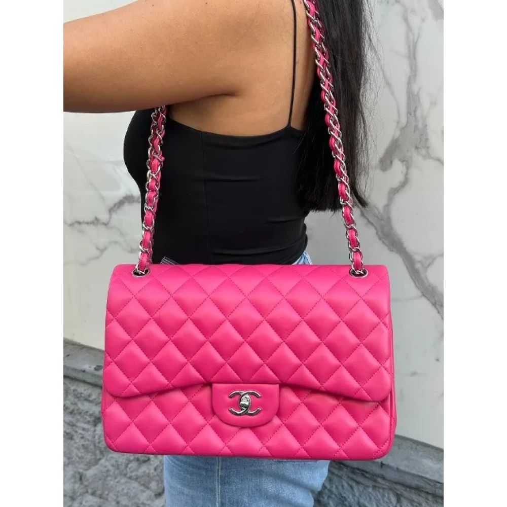 Chanel Vintage Pre-owned Fabric crossbody-bags Pink Dames