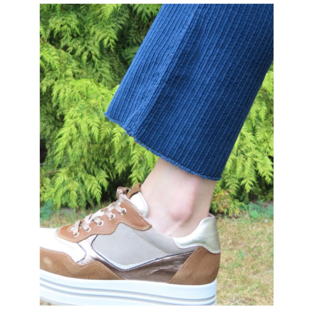 Denim Studio Salomé Corduroy Broek Blue Dames
