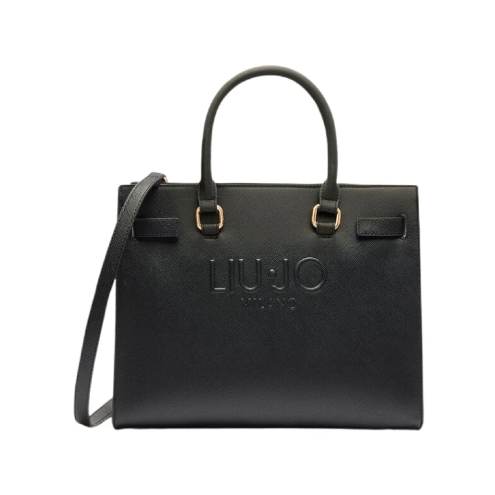Liu Jo Zwarte Tote Tas met Compartimenten Black Dames