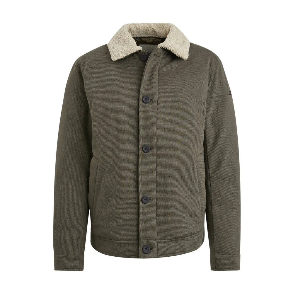 Cast Iron Studman Heavy Twill Kort Jack Green Heren