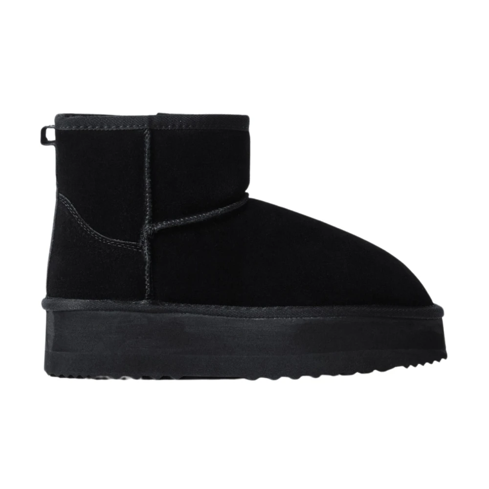 Gaëlle Paris Damen Schwarz E Eskimo-Stiefel Mit Kunstpelzfutter