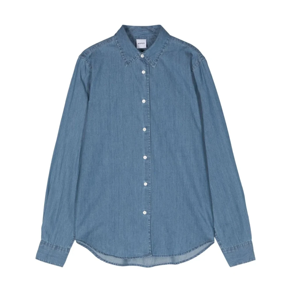 Aspesi Women's Blue Denim Shirt - Shirts - M - Blouses & Shirts